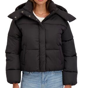 Women's Black Puffer Coat